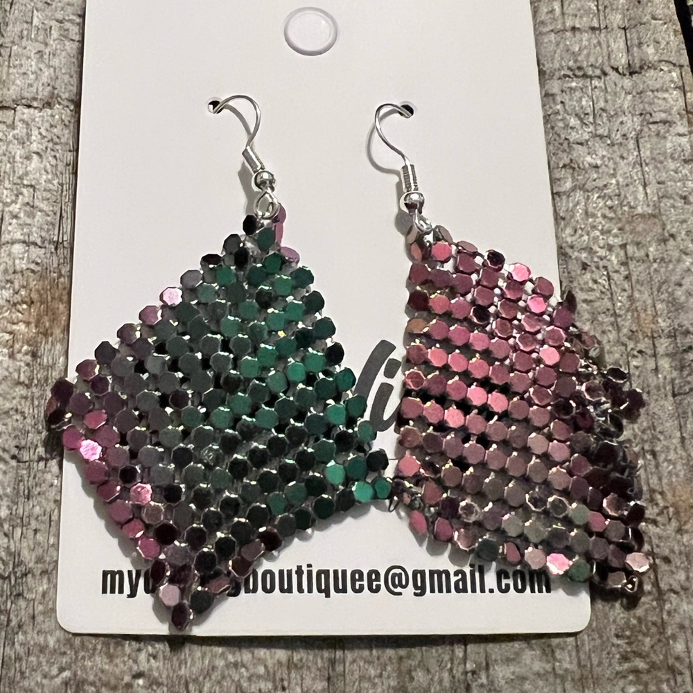 Multicolor Sequin Dangle Earrings